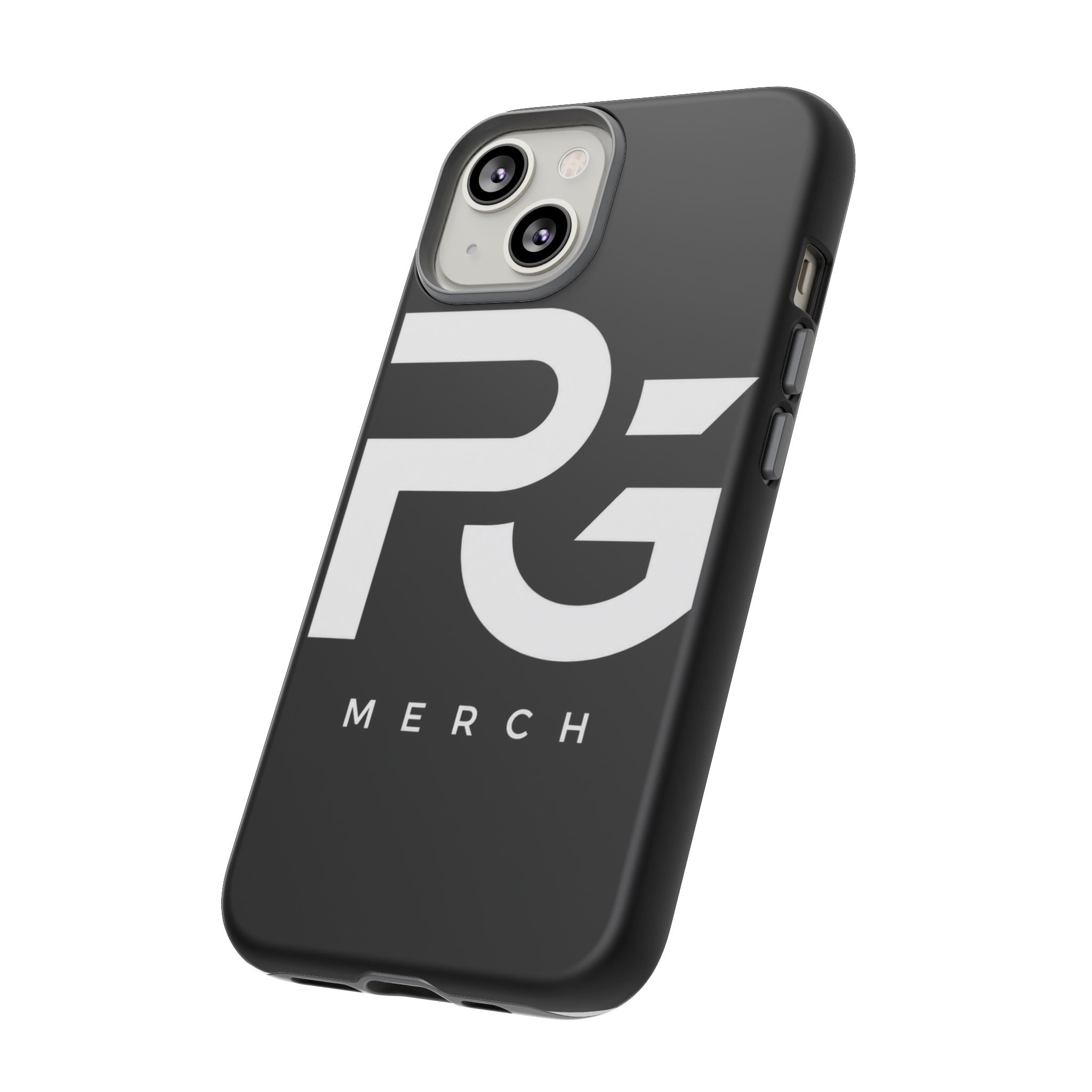 PG CUSTOMIZED RG Merch Tough Phone Case – Black Protective Phone Cover with Bold Logo