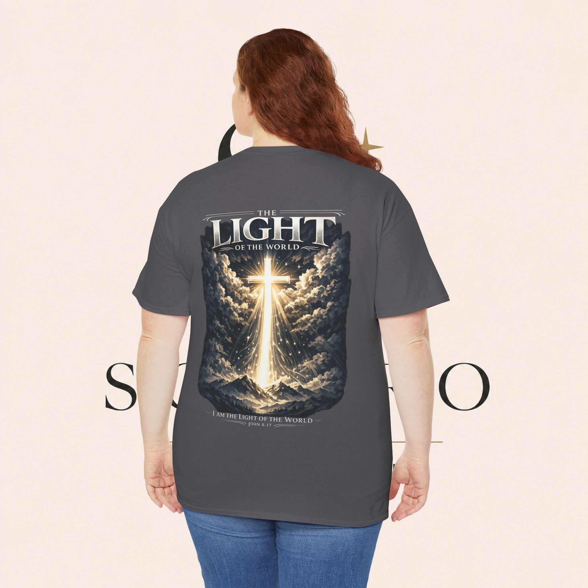 T‑Shirt — “The Light of the World” Graphic Tee (Christian Religious Design)