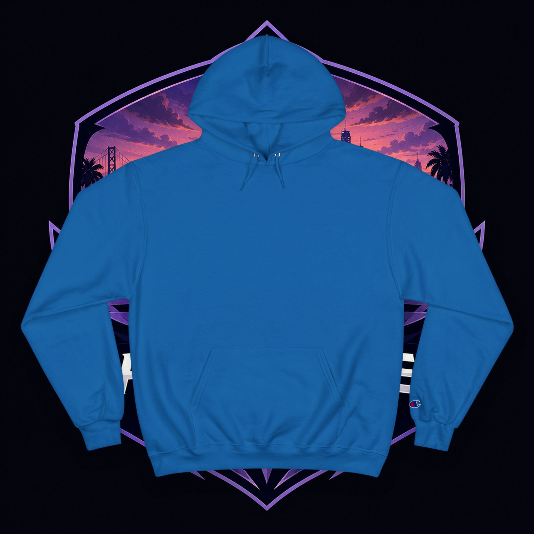 PG Hoodie — "Ride Together, Glow Together" Couple Car Graphic Hoodie