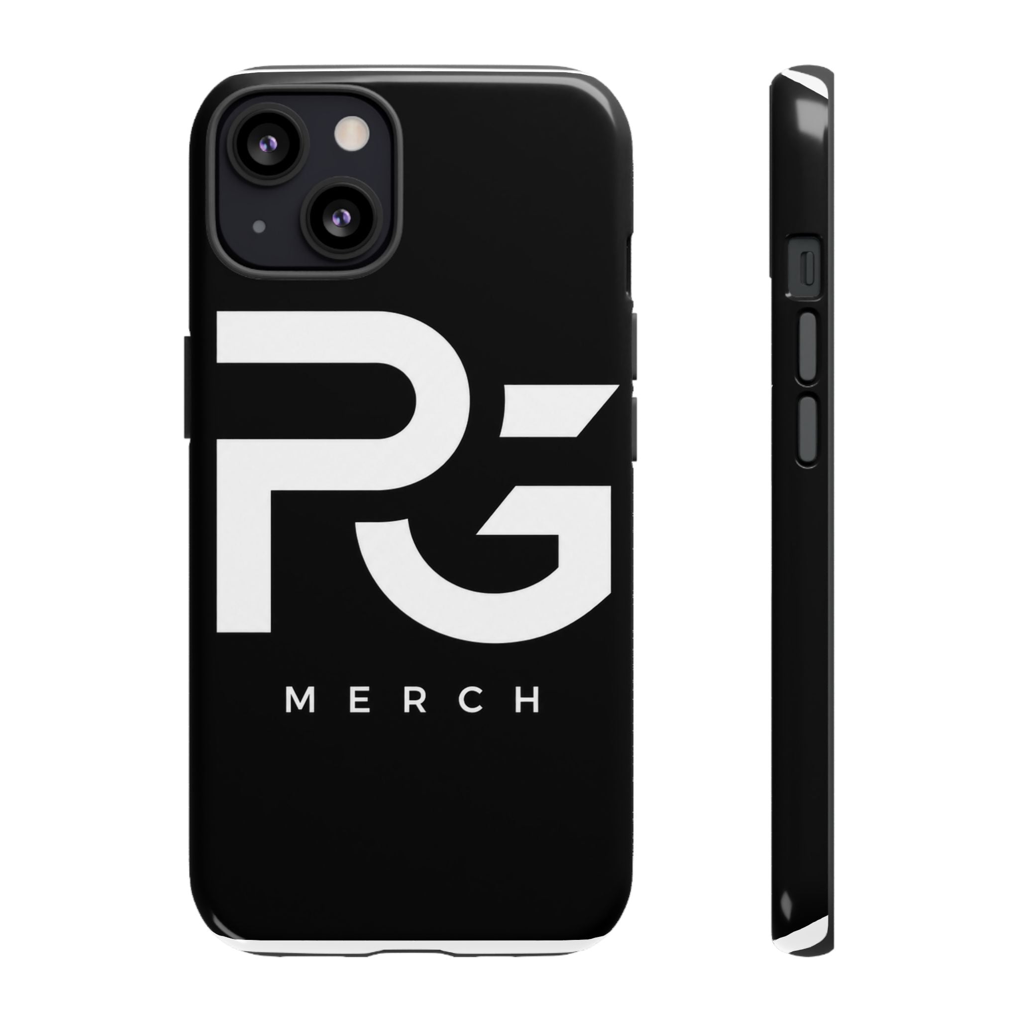 PG CUSTOMIZED RG Merch Tough Phone Case – Black Protective Phone Cover with Bold Logo