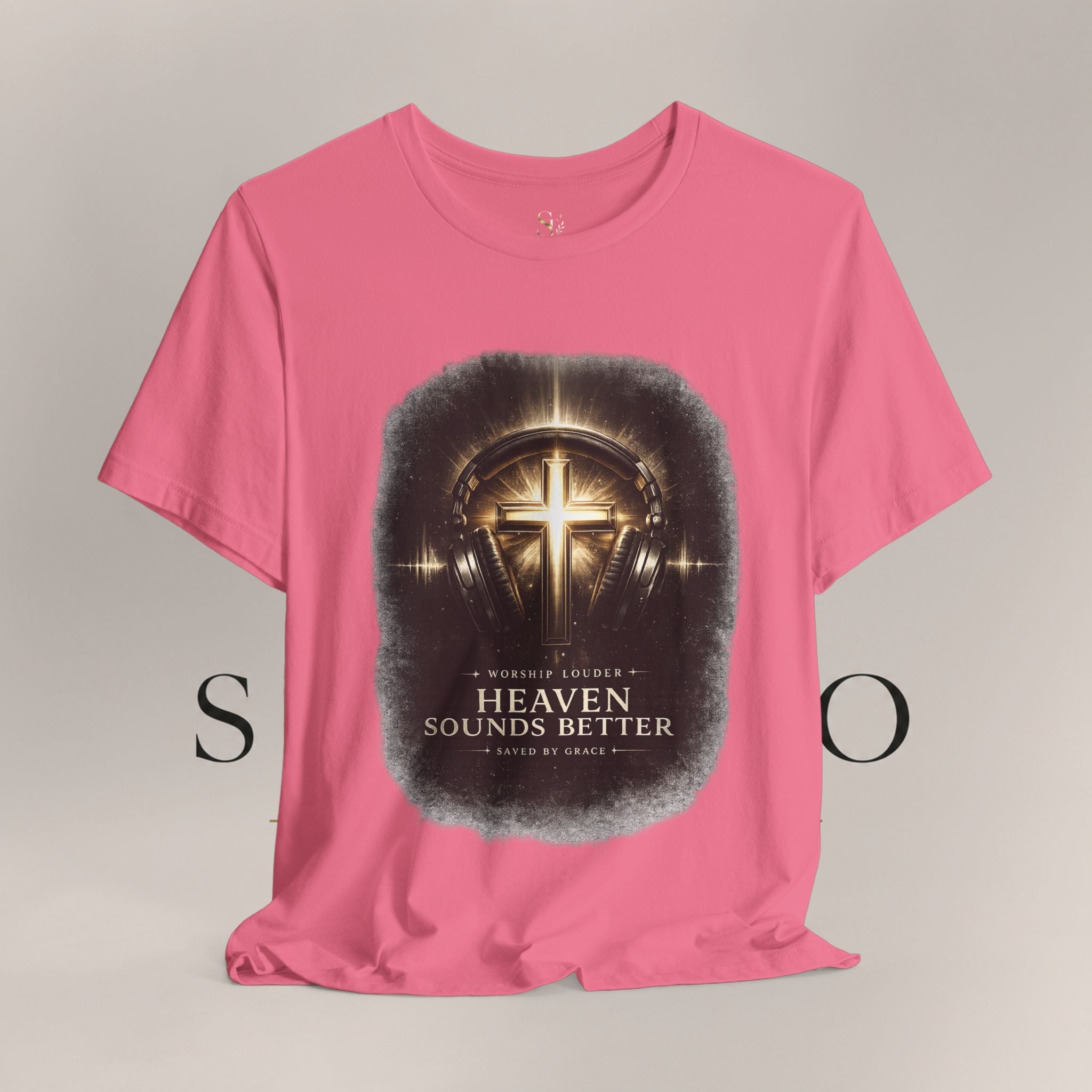 Youth Christian T‑Shirt - "Heaven Sounds Better" Cross Headphones Graphic Tee