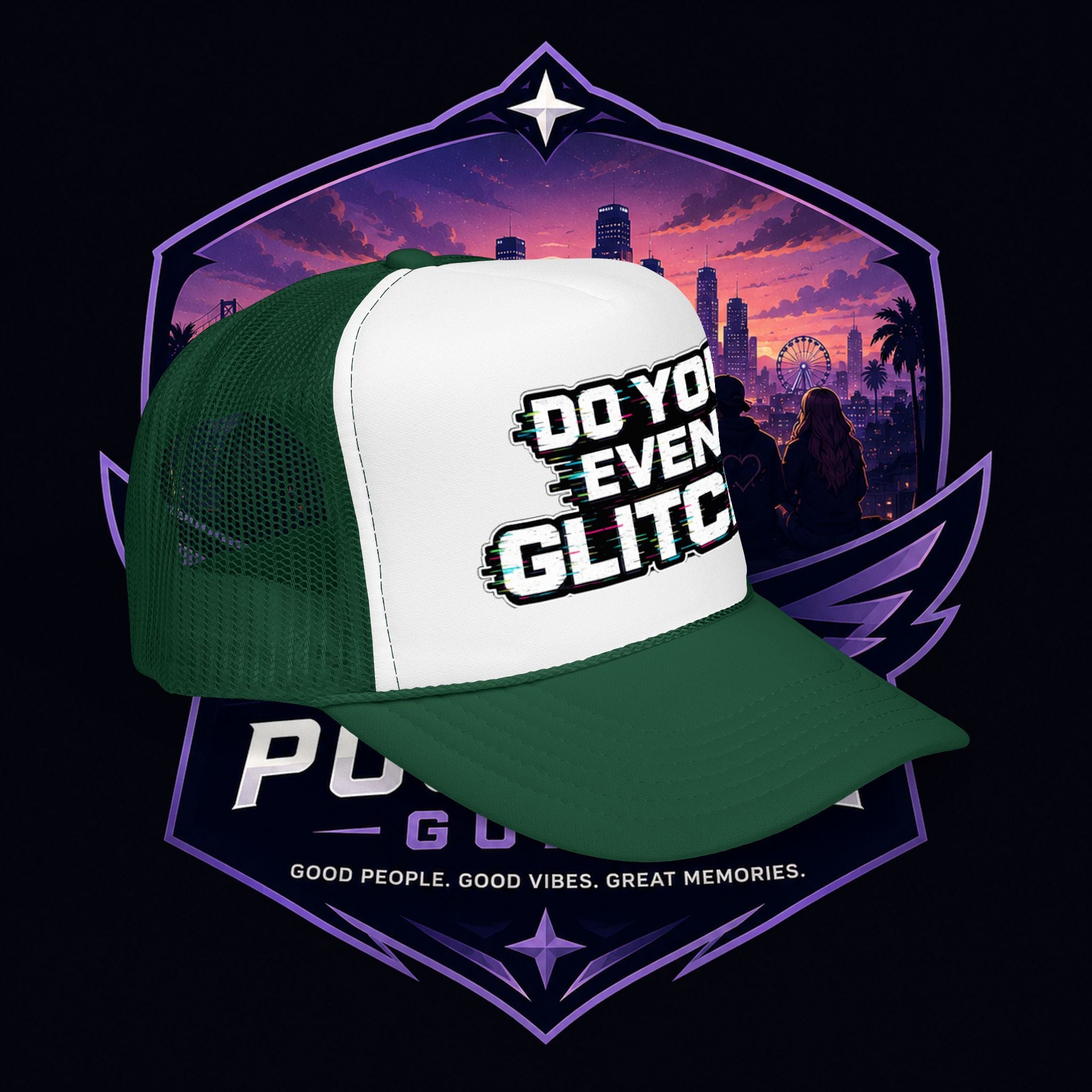 PG Lola's Do You Even Glitch? Foam Trucker Hat