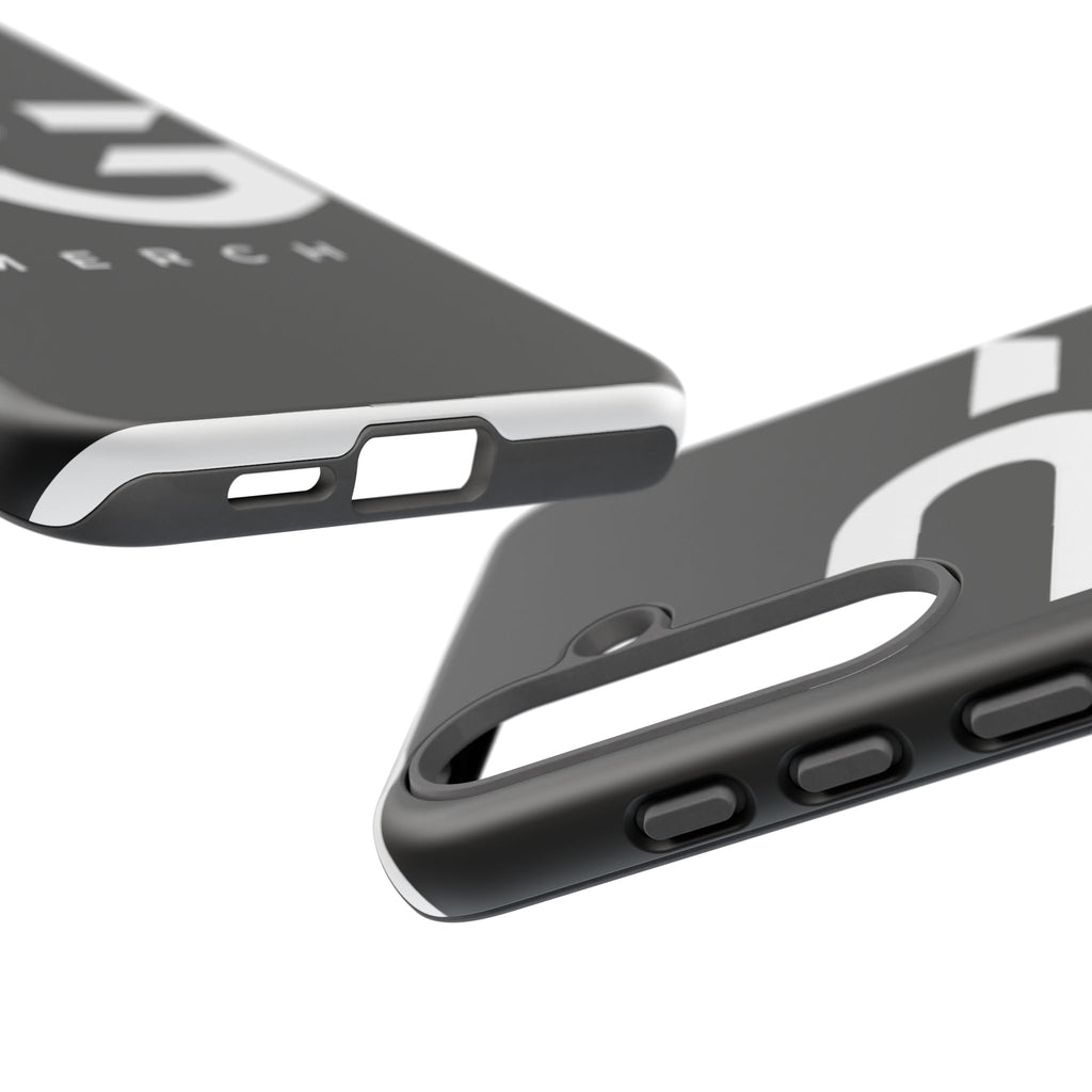PG CUSTOMIZED RG Merch Tough Phone Case – Black Protective Phone Cover with Bold Logo