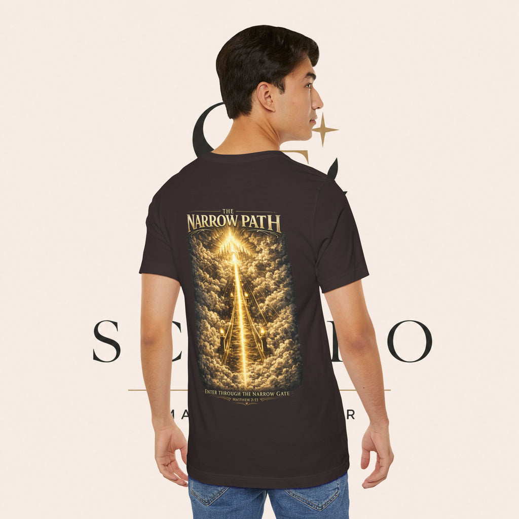T-Shirt — 'The Narrow Path' Golden Light Graphic Tee