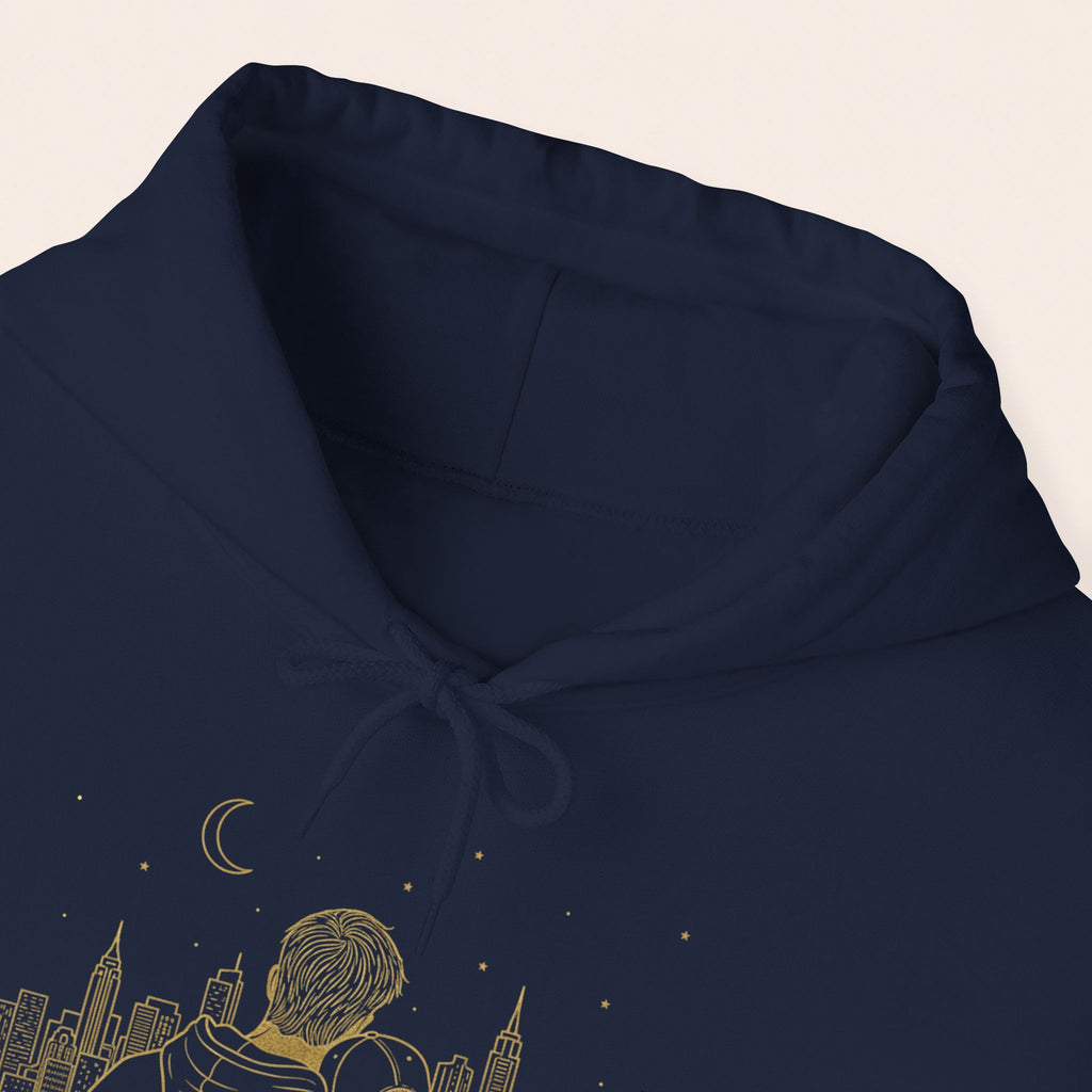 Couple Silhouette Hoodie – Romantic Cityscape 'Together' Pullover
