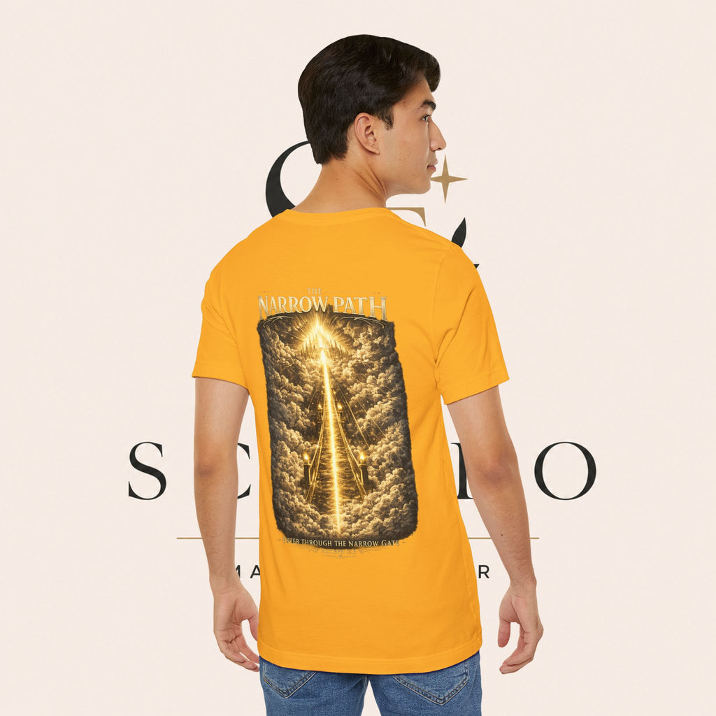 T-Shirt — 'The Narrow Path' Golden Light Graphic Tee