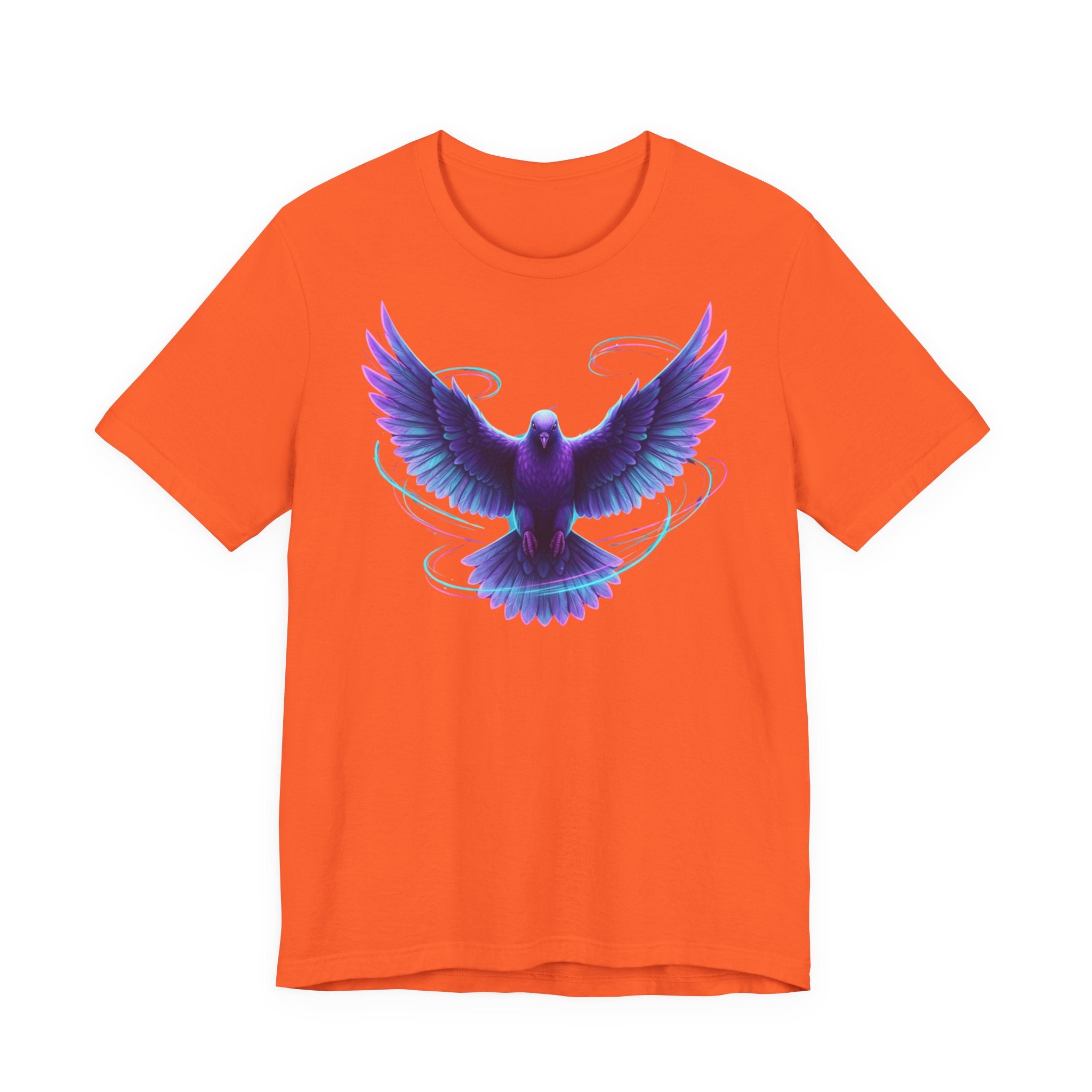 Mystic Raven Tee — Purple Glowing Dove Graphic T-Shirt