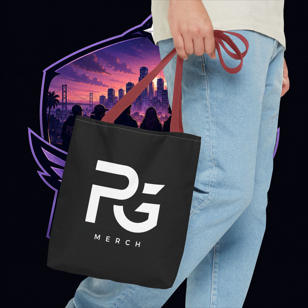 PG Merch Logo Tote Bag — Urban Gamer Aesthetic Everyday Tote