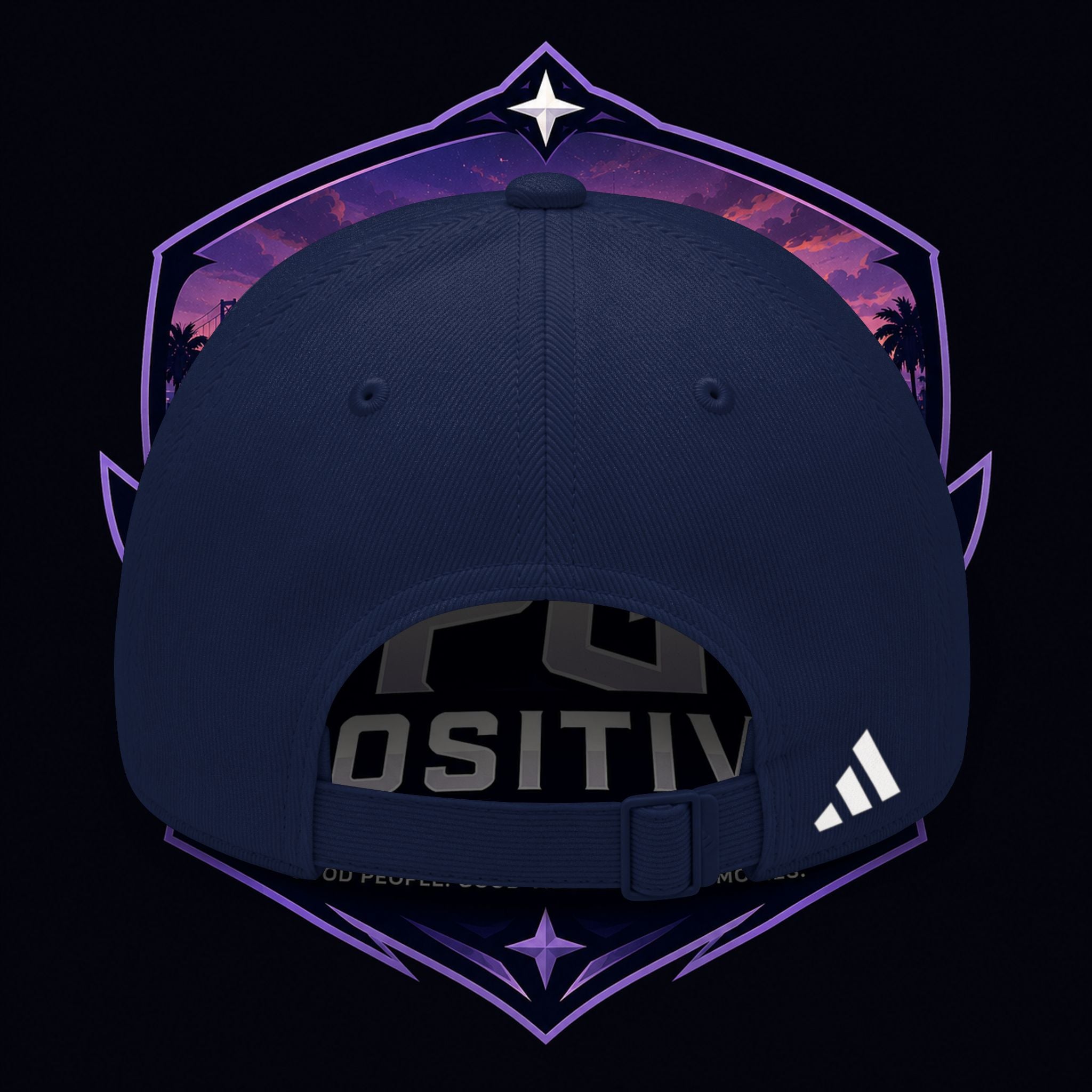 PG Chaos Server Baseball Adidas Cap — Retro Graffiti Gaming Hat