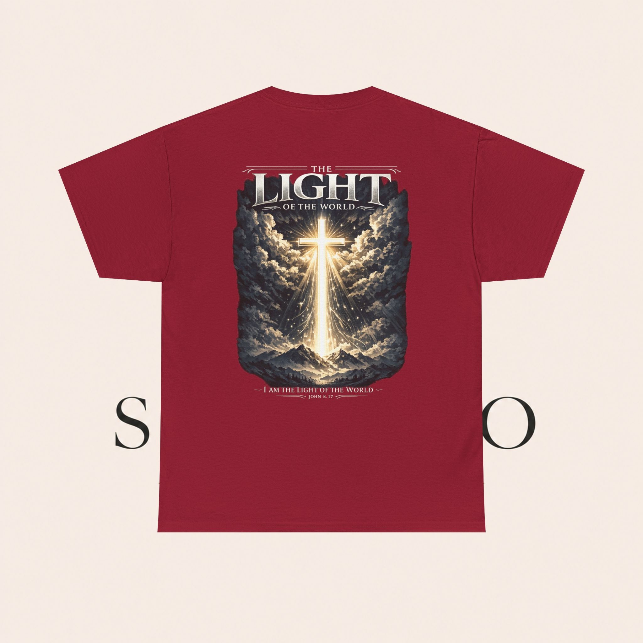 T‑Shirt — “The Light of the World” Graphic Tee (Christian Religious Design)