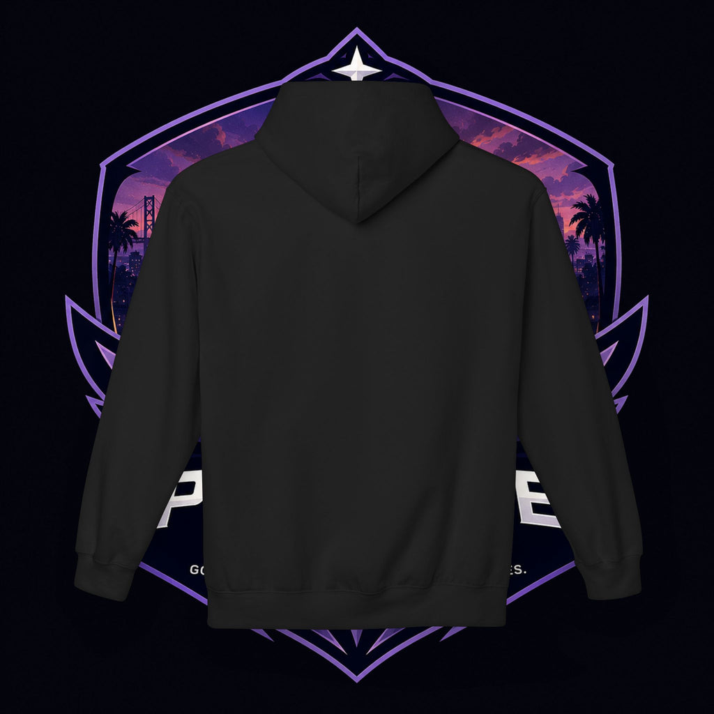 LDR inspired Retro '80s Vibes Hoodie — Neon Miami Movie Couple Design
