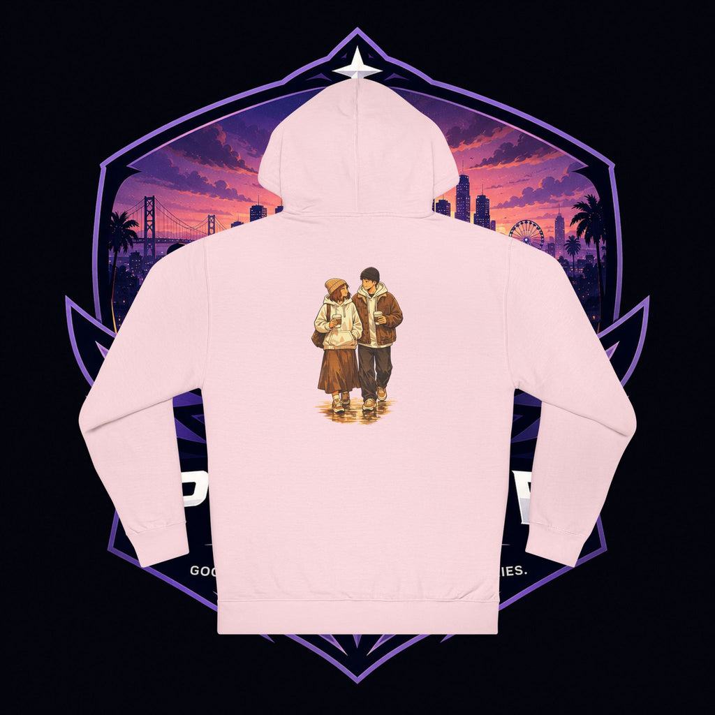 PG Vintage Winter Couple Hoodie – Nostalgic Cozy Graphic Pullover