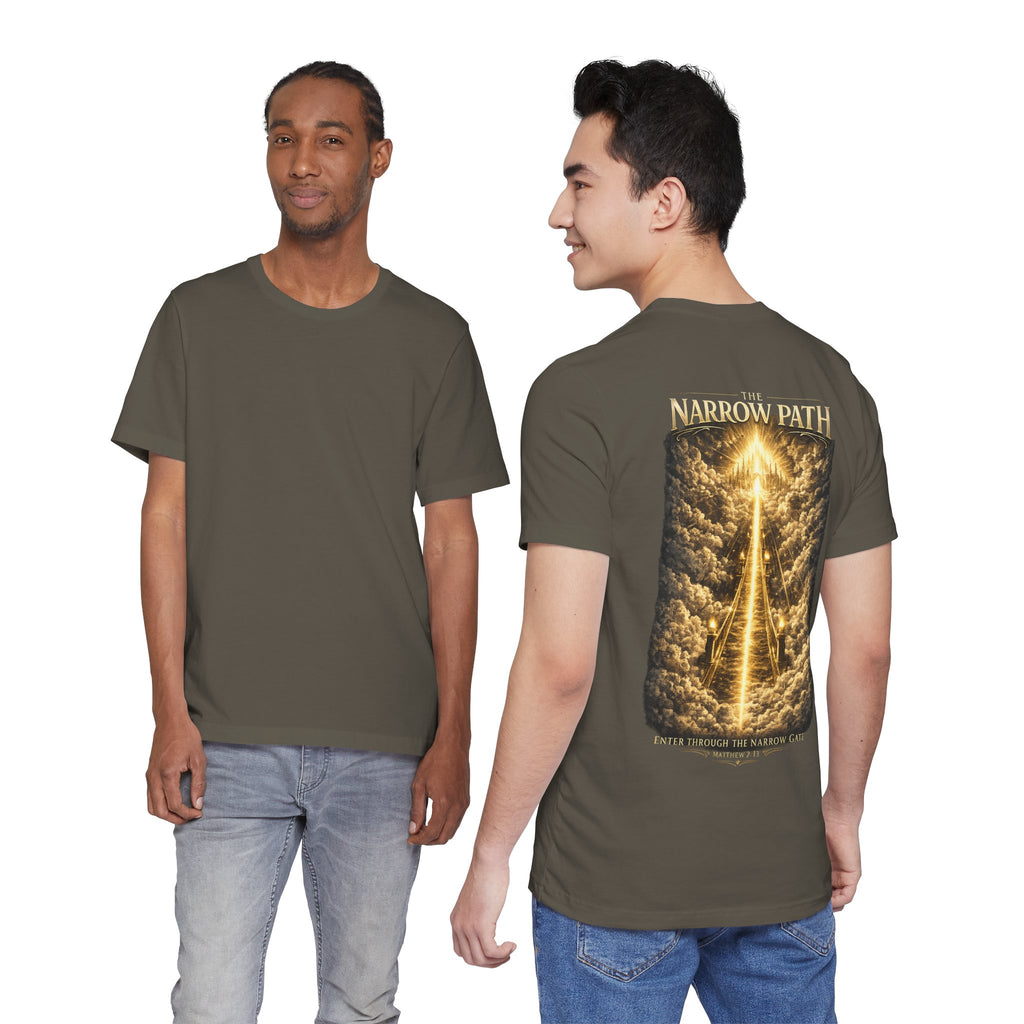 T-Shirt — 'The Narrow Path' Golden Light Graphic Tee