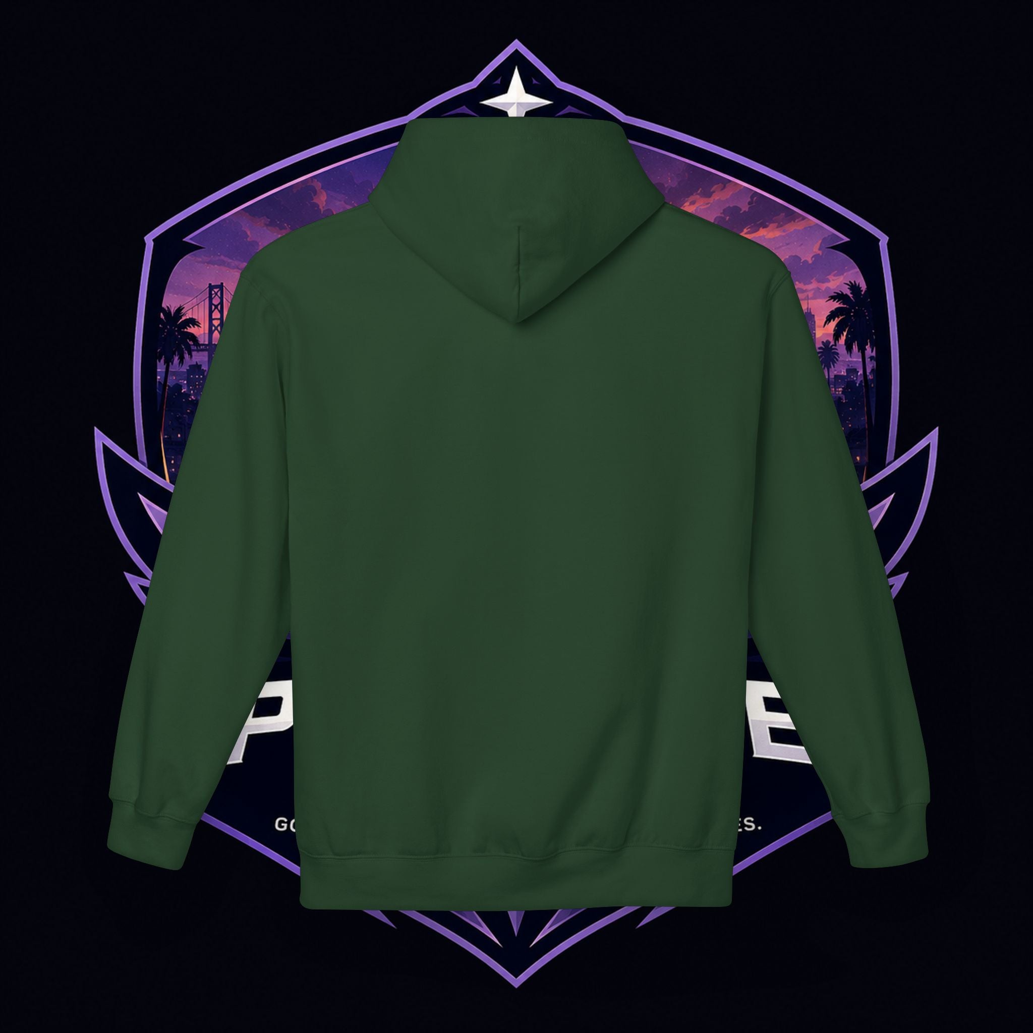 LDR inspired Retro '80s Vibes Hoodie — Neon Miami Movie Couple Design