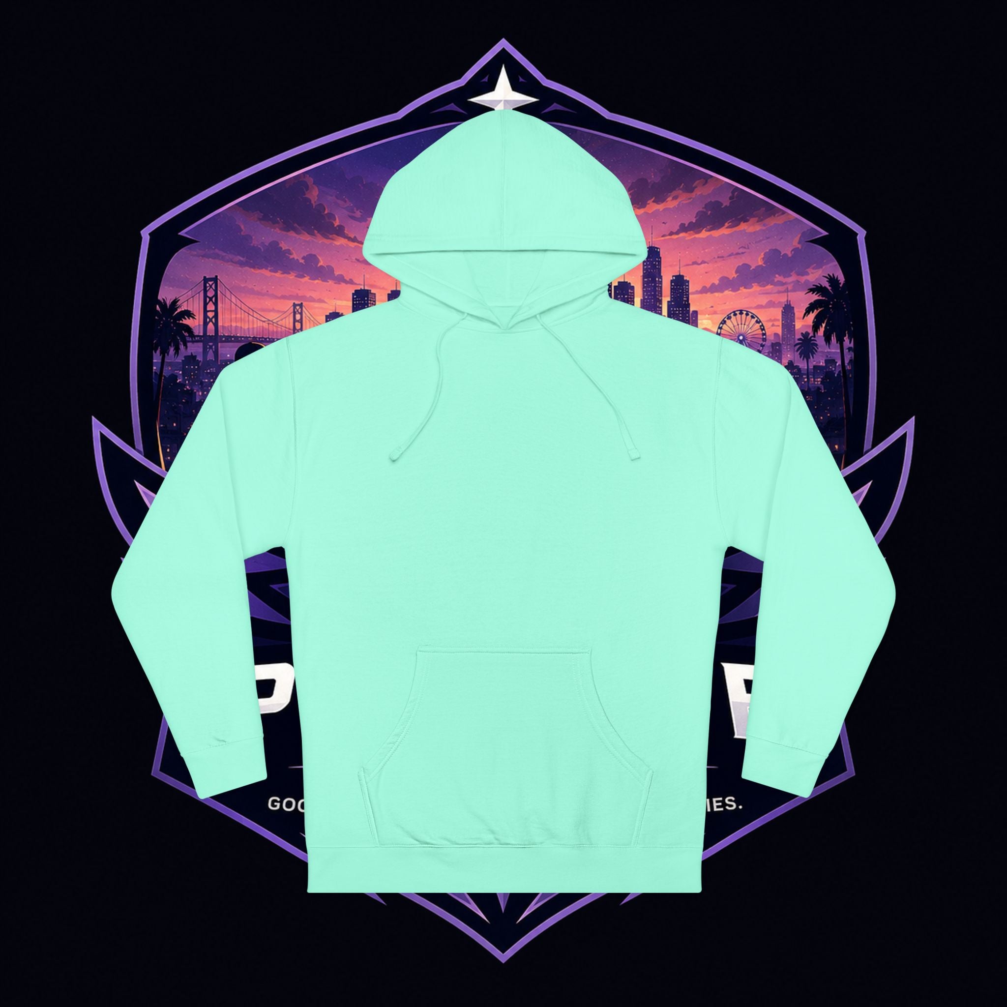 PG Vintage Winter Couple Hoodie – Nostalgic Cozy Graphic Pullover