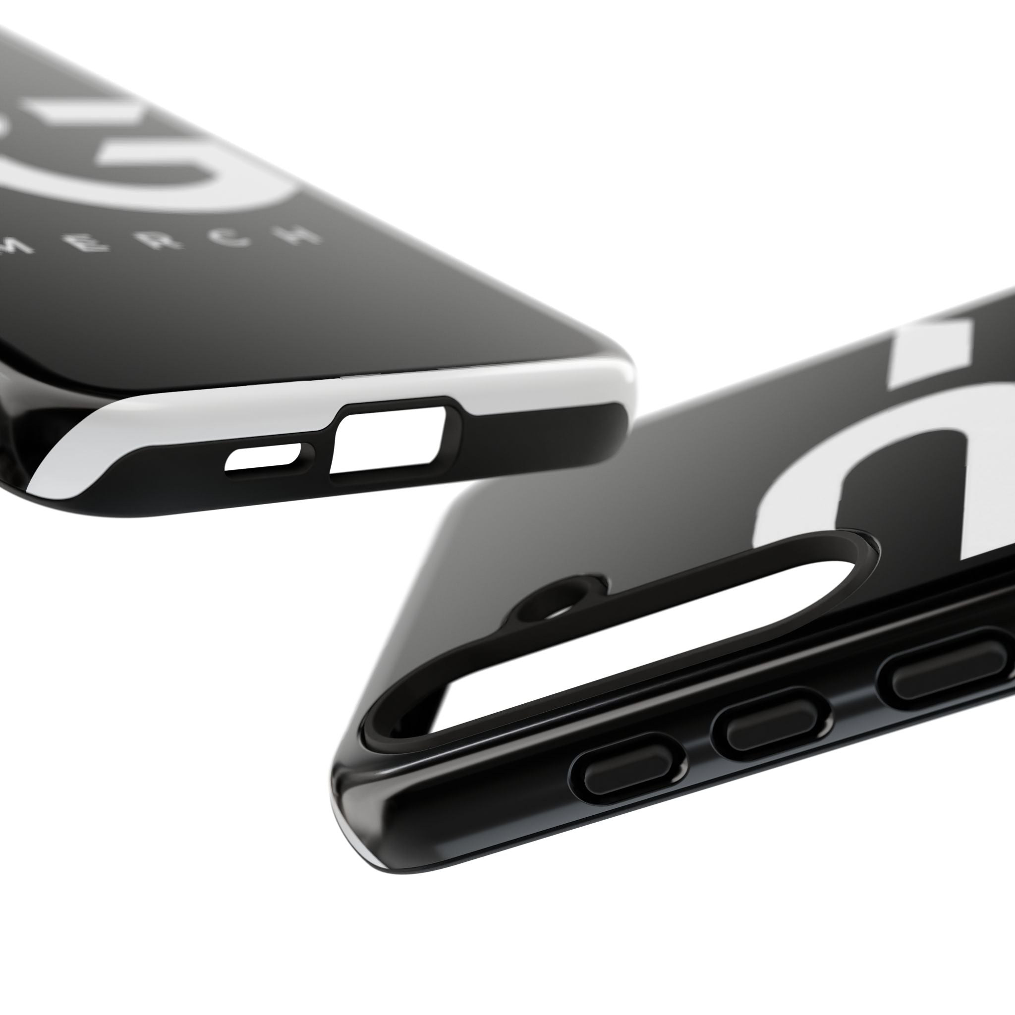 PG CUSTOMIZED RG Merch Tough Phone Case – Black Protective Phone Cover with Bold Logo