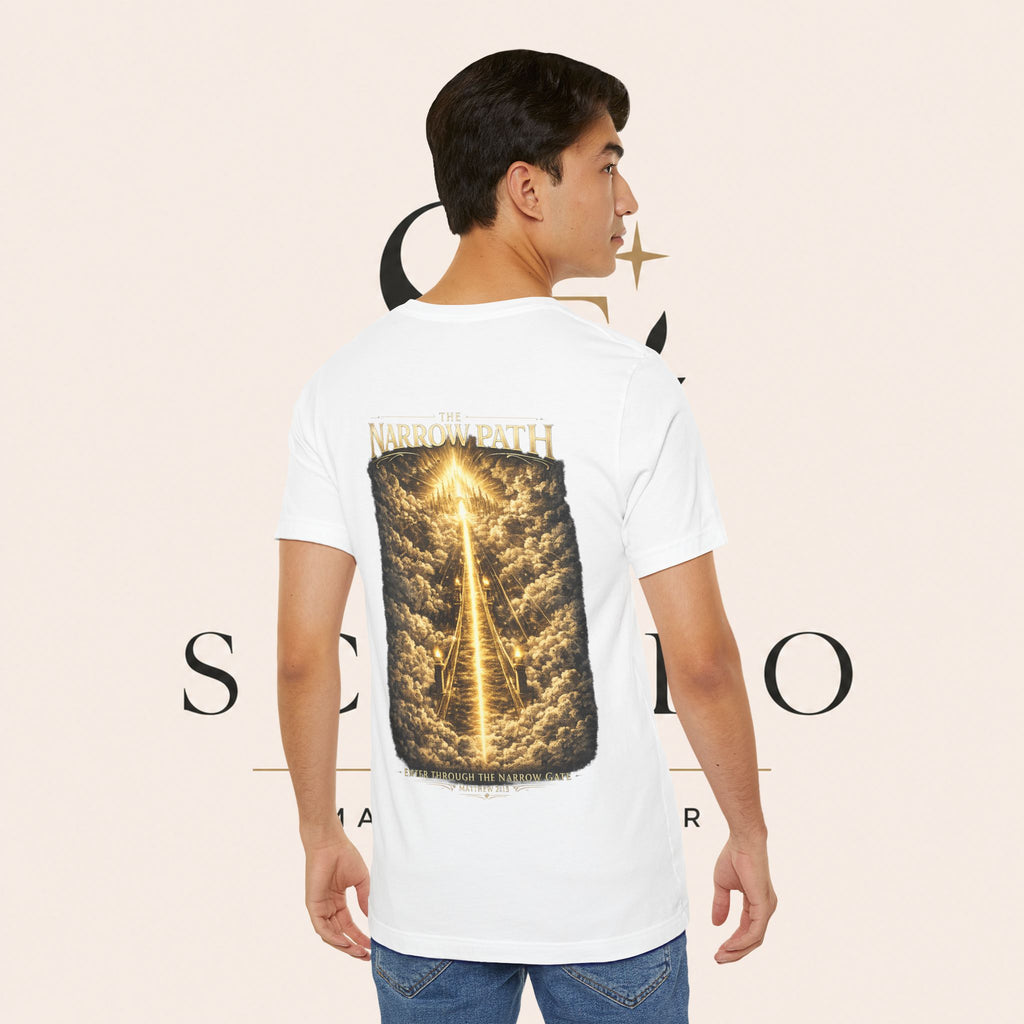 T-Shirt — 'The Narrow Path' Golden Light Graphic Tee