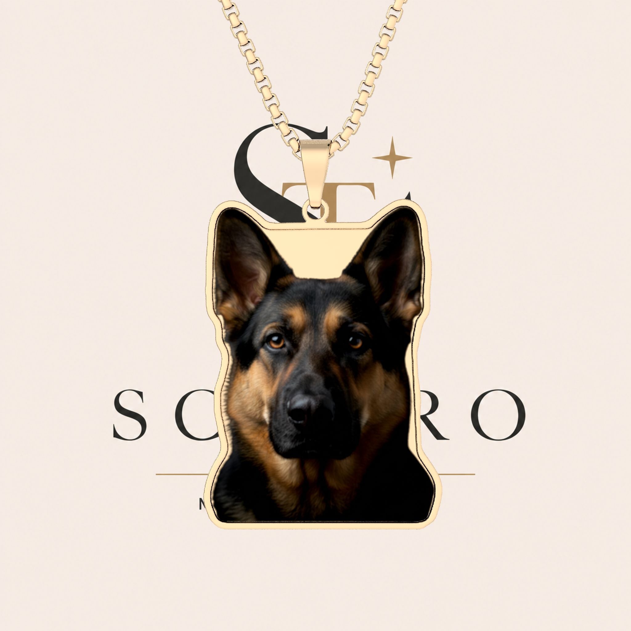 Photo Cutout Pendant — Custom Pet Portrait Necklace (Silver or Gold)