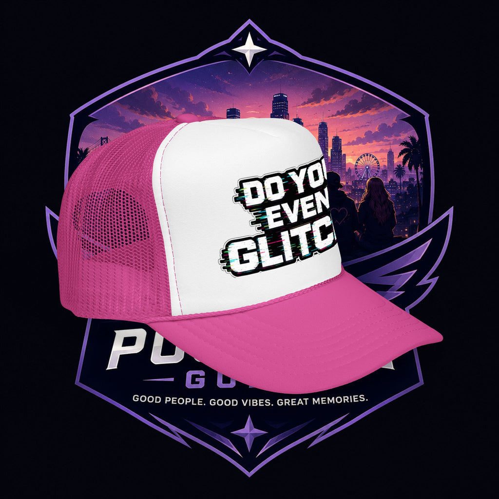 PG Lola's Do You Even Glitch? Foam Trucker Hat