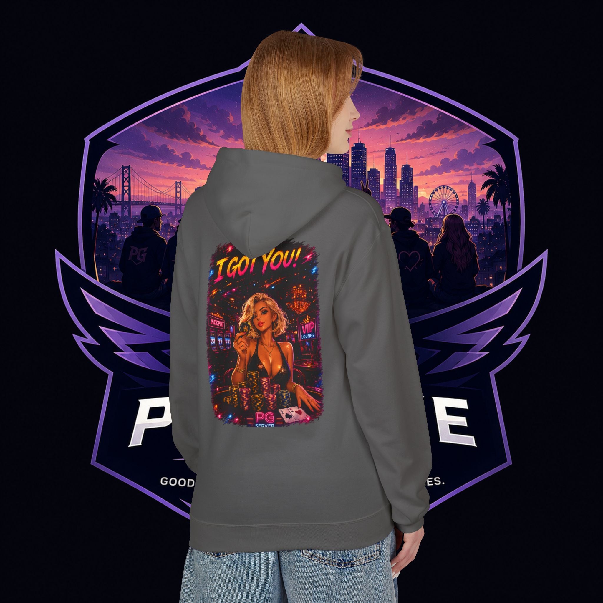 PG ALEX  'I Got You' Casino-Inspired Pullover   - Need Chips? Graphic Hoodie