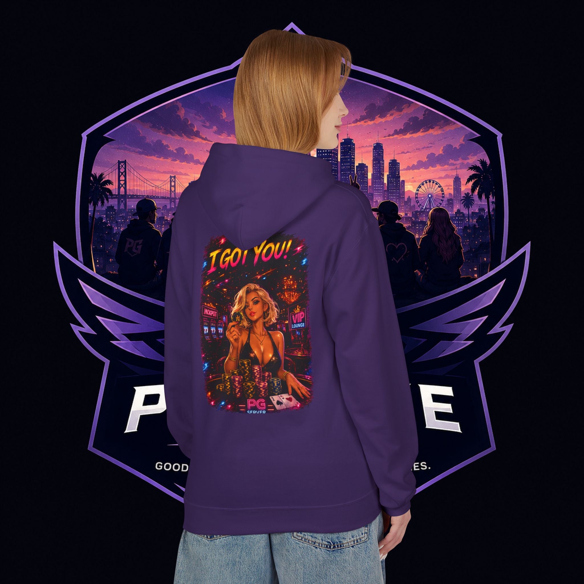 PG ALEX  'I Got You' Casino-Inspired Pullover   - Need Chips? Graphic Hoodie