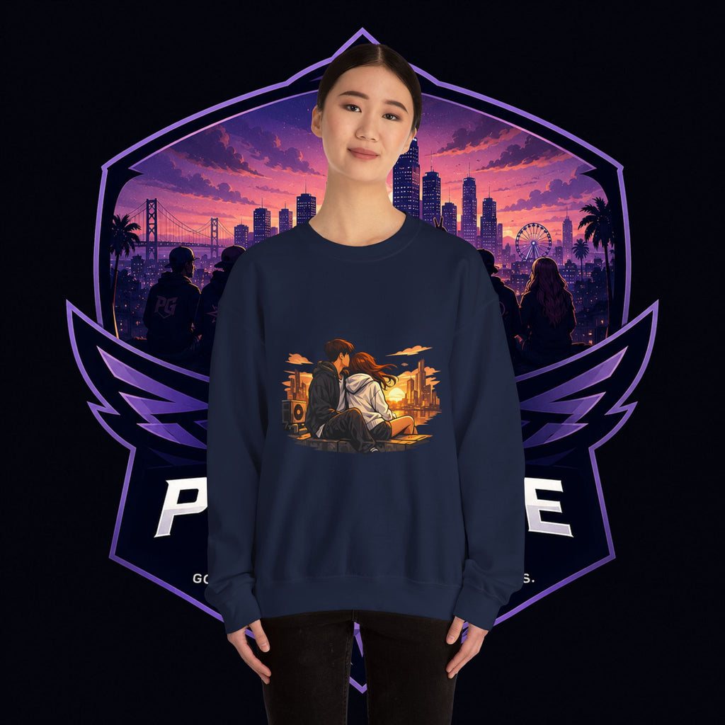 Romantic Sunset Couple Crewneck Sweatshirt