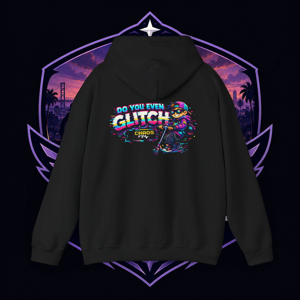 PG Lola's Glitch Skater Hoodie — "Do You Even Glitch" Retro Gamer Streetwear