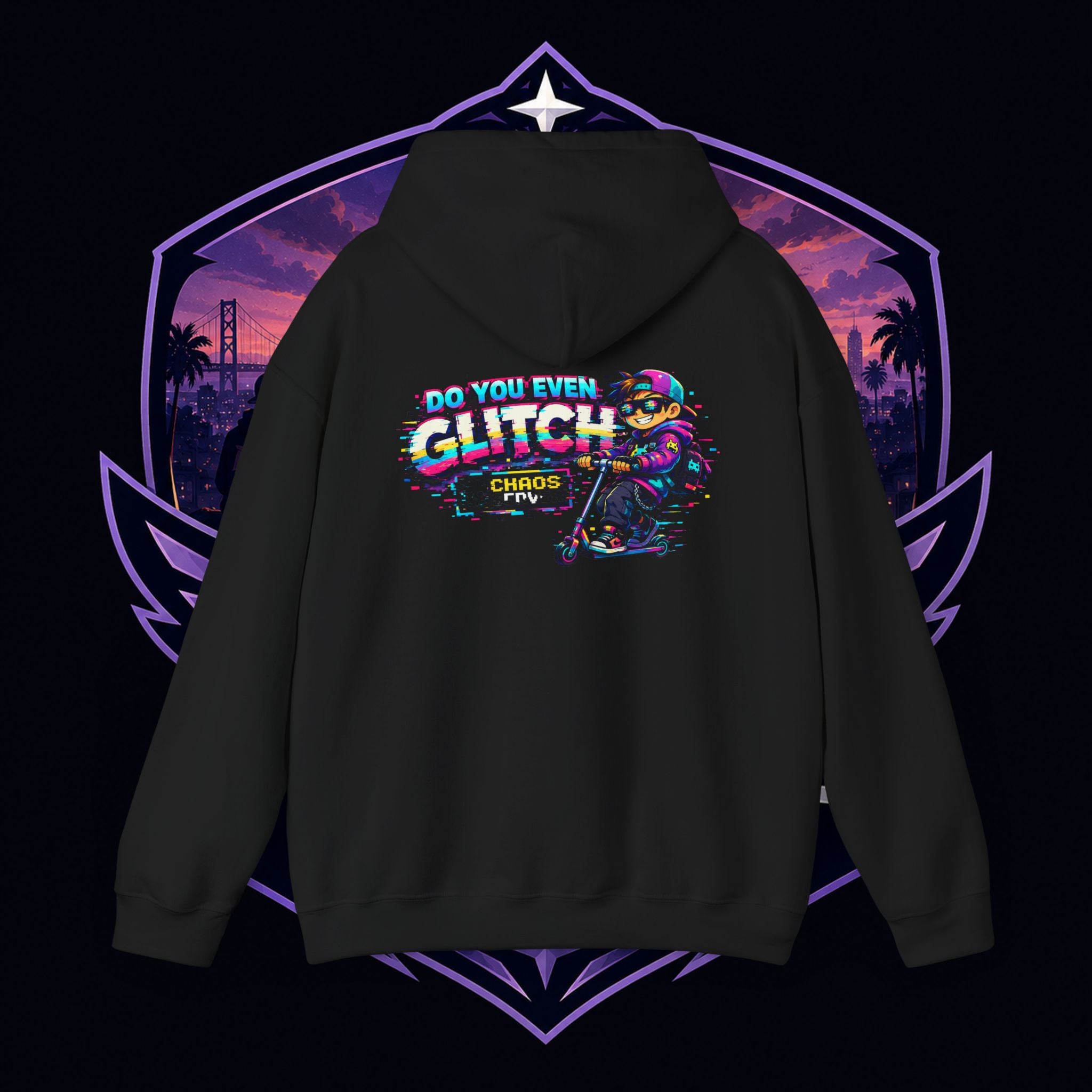 PG Lola's Glitch Skater Hoodie — "Do You Even Glitch" Retro Gamer Streetwear