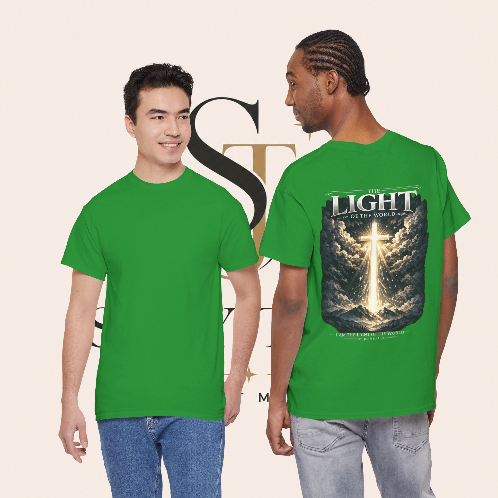 T‑Shirt — “The Light of the World” Graphic Tee (Christian Religious Design)