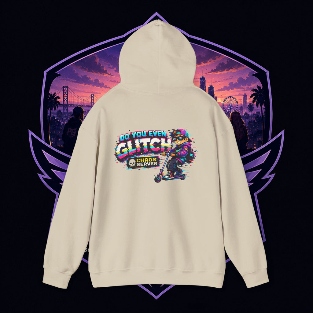 PG Lola's Glitch Skater Hoodie — "Do You Even Glitch" Retro Gamer Streetwear