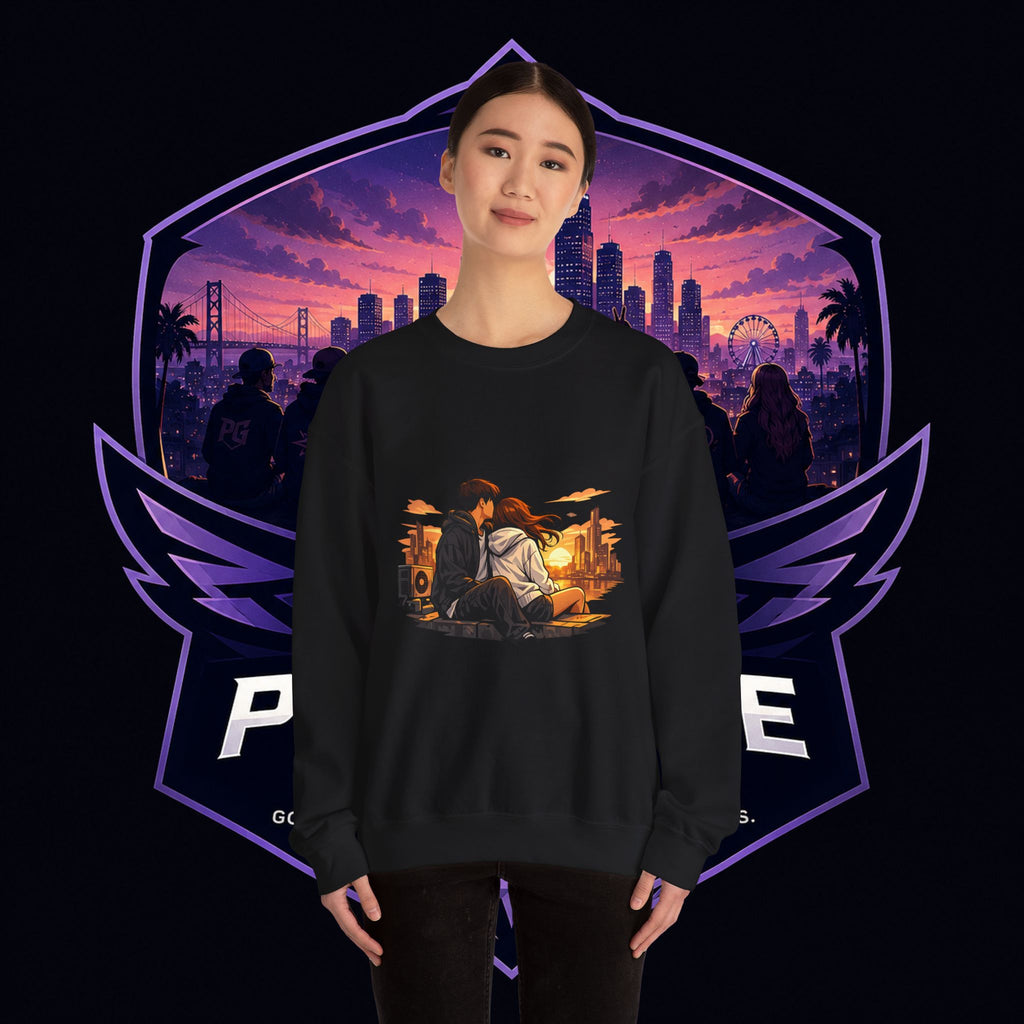 Romantic Sunset Couple Crewneck Sweatshirt