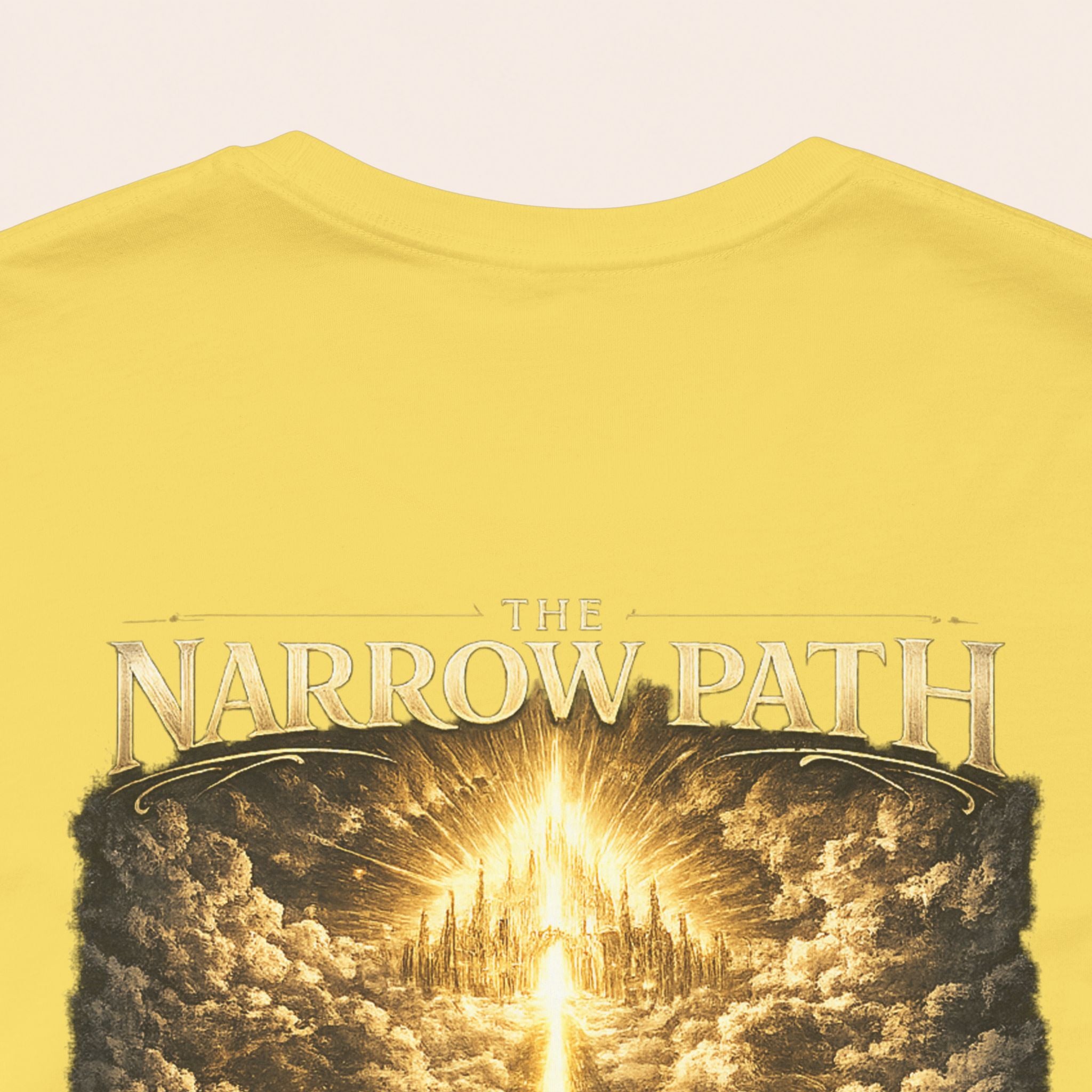 T-Shirt — 'The Narrow Path' Golden Light Graphic Tee