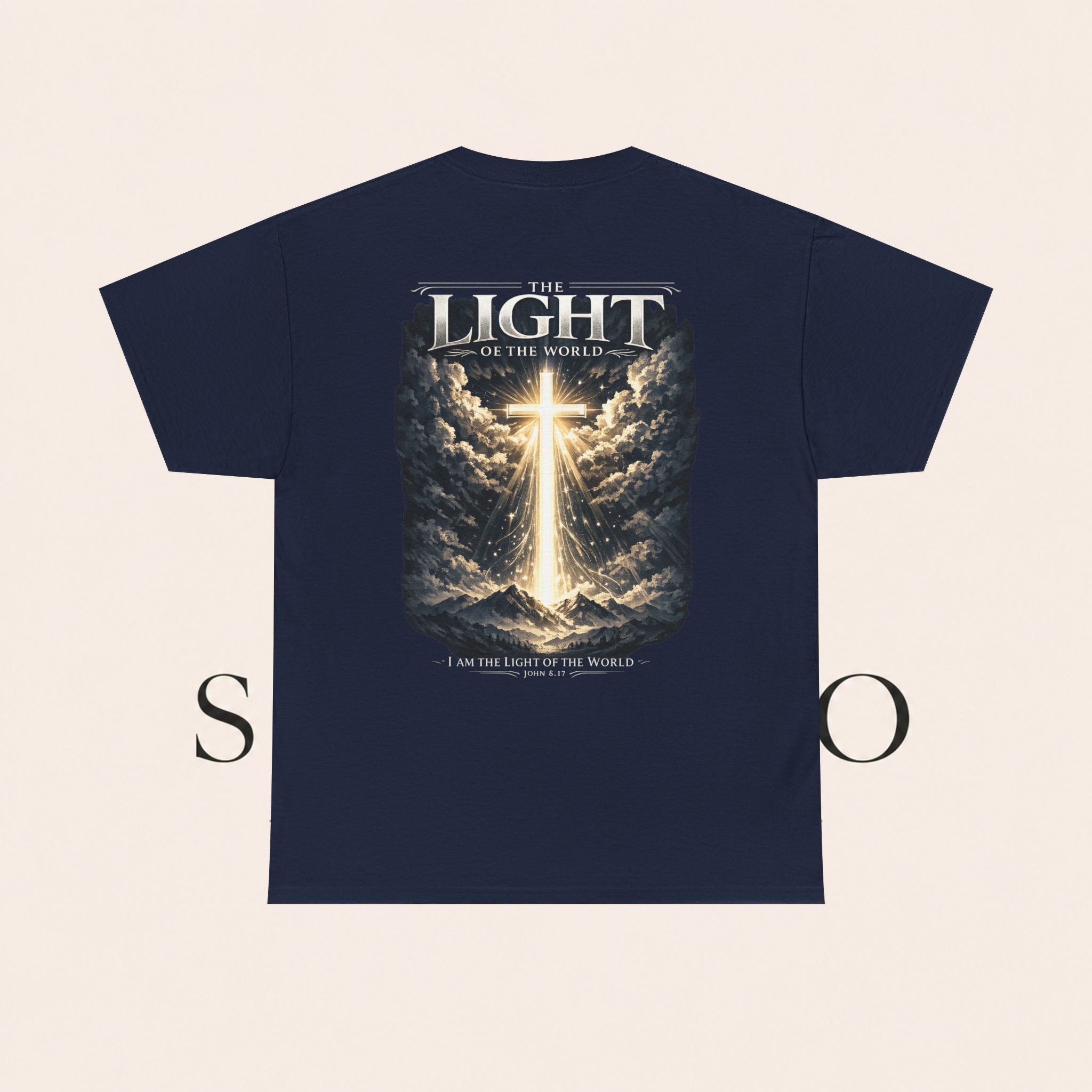 T‑Shirt — “The Light of the World” Graphic Tee (Christian Religious Design)