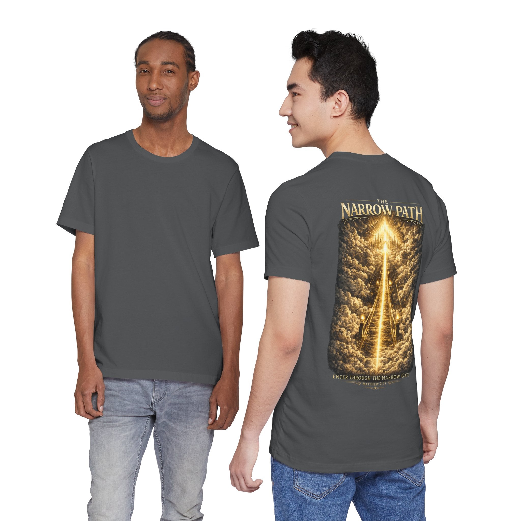 T-Shirt — 'The Narrow Path' Golden Light Graphic Tee