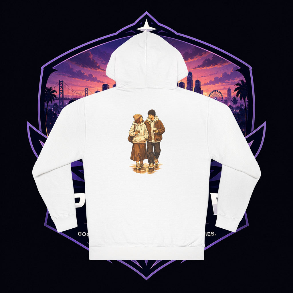 PG Vintage Winter Couple Hoodie – Nostalgic Cozy Graphic Pullover