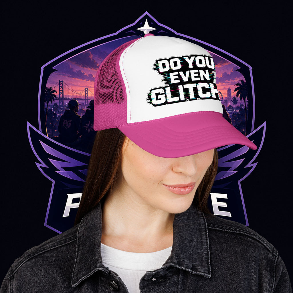 PG Lola's Do You Even Glitch? Foam Trucker Hat