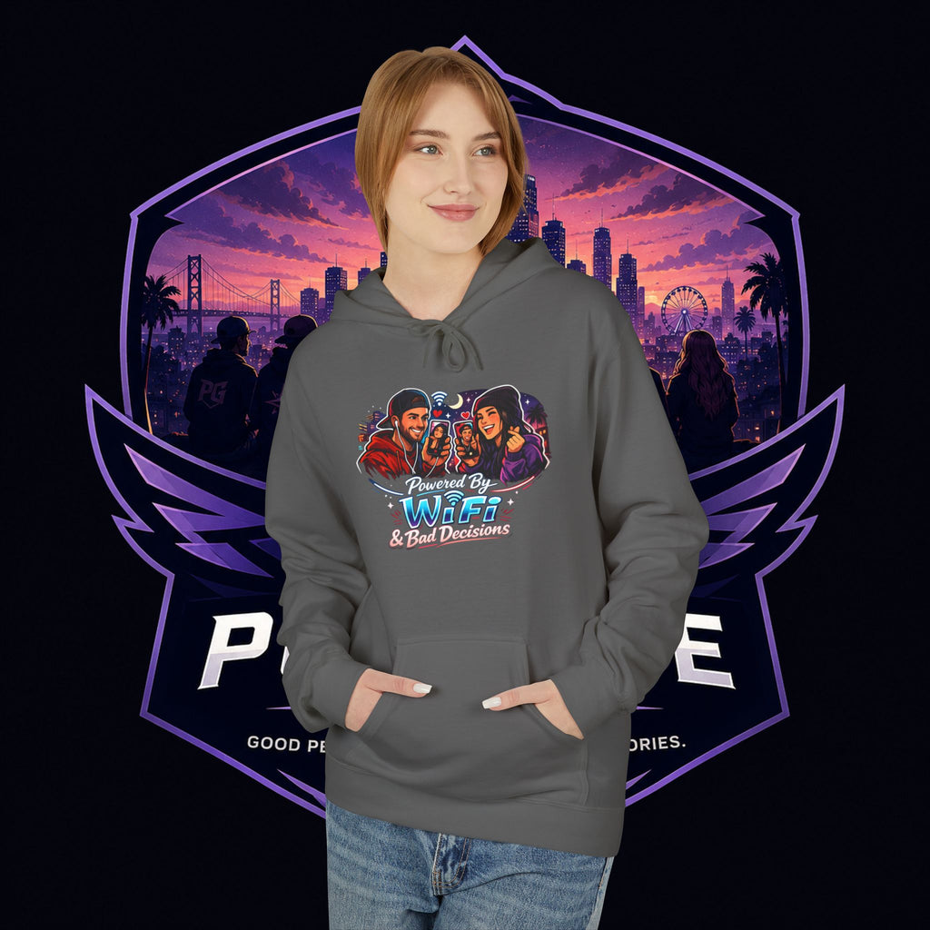 LDR inspired Retro '80s Vibes Hoodie — Neon Miami Movie Couple Design