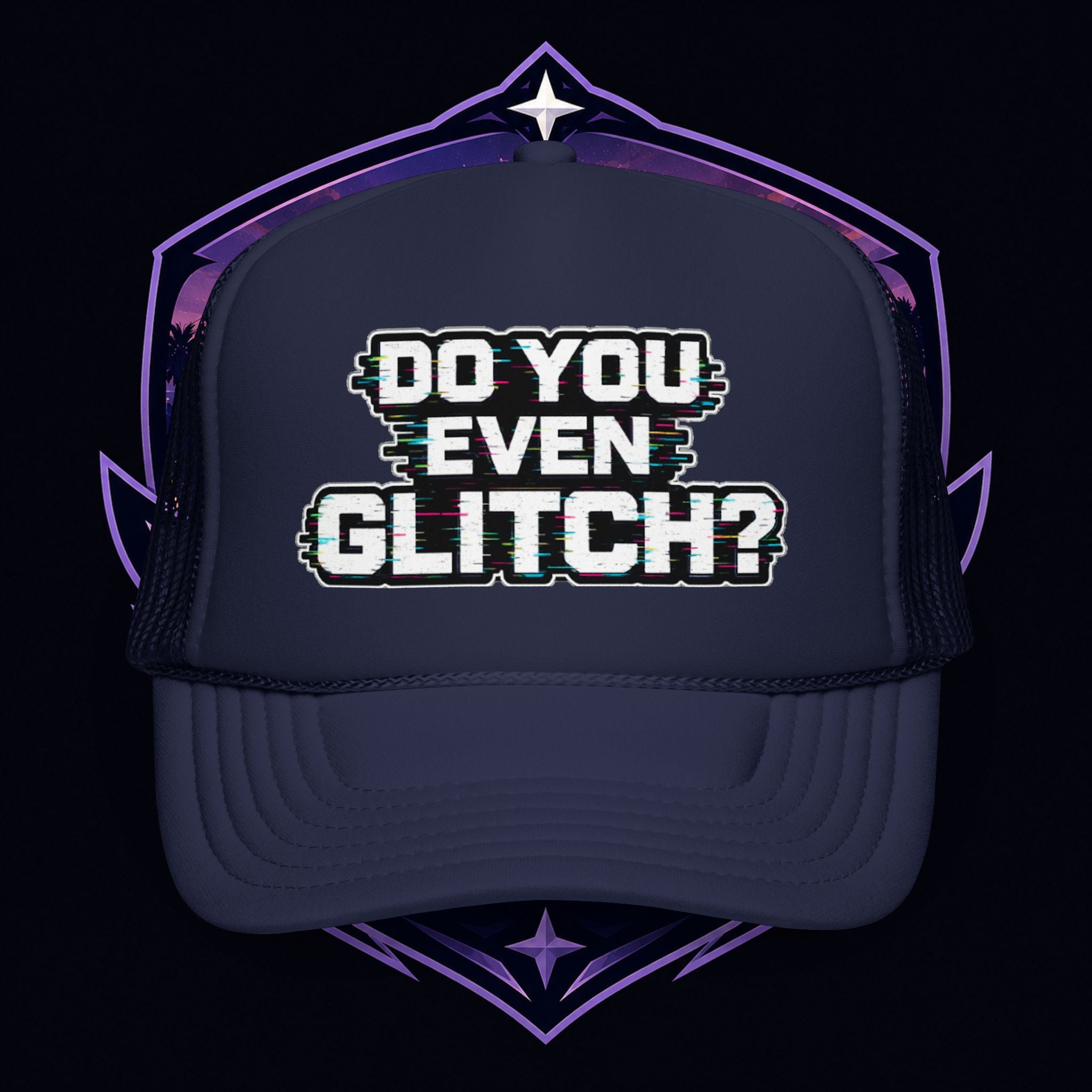 PG Lola's Do You Even Glitch? Foam Trucker Hat