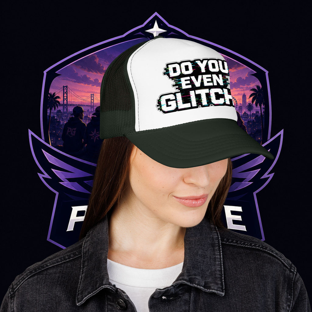 PG Lola's Do You Even Glitch? Foam Trucker Hat