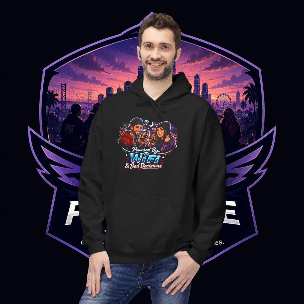 LDR inspired Retro '80s Vibes Hoodie — Neon Miami Movie Couple Design