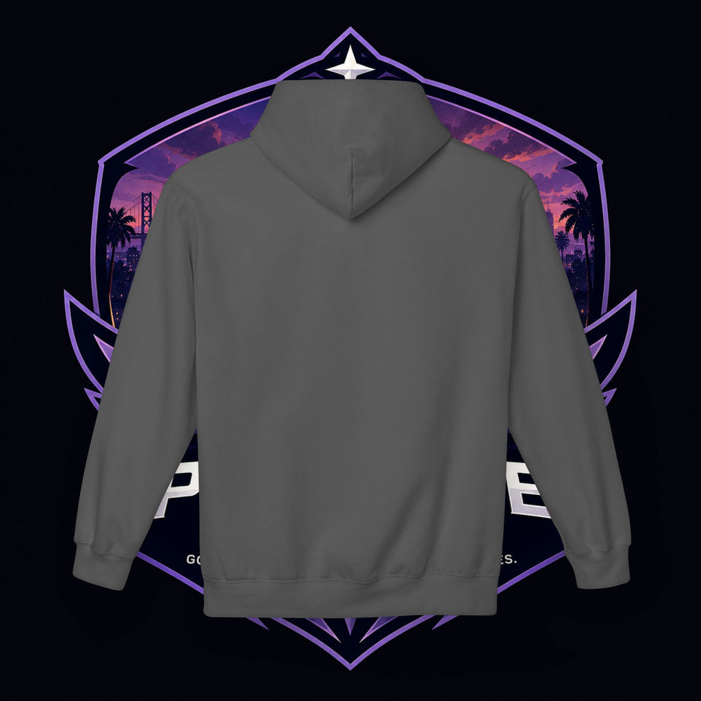LDR inspired Retro '80s Vibes Hoodie — Neon Miami Movie Couple Design