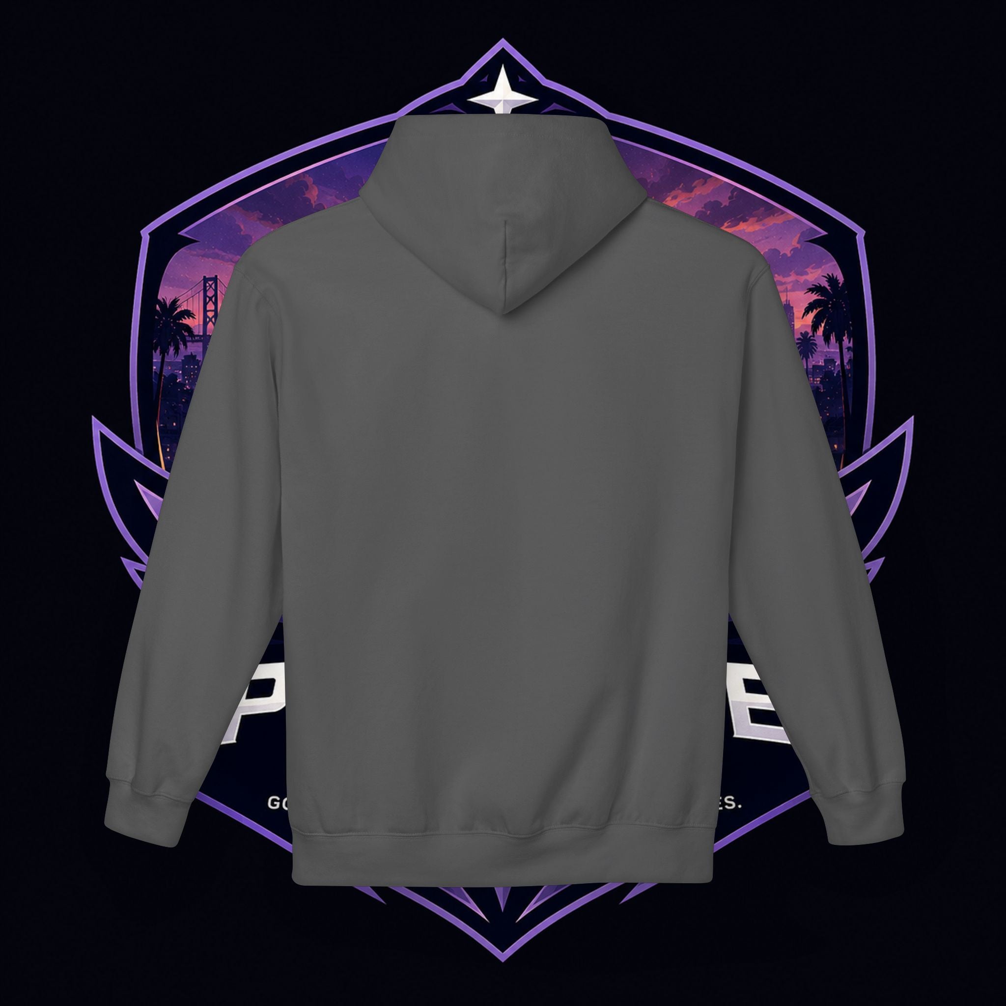 LDR inspired Retro '80s Vibes Hoodie — Neon Miami Movie Couple Design