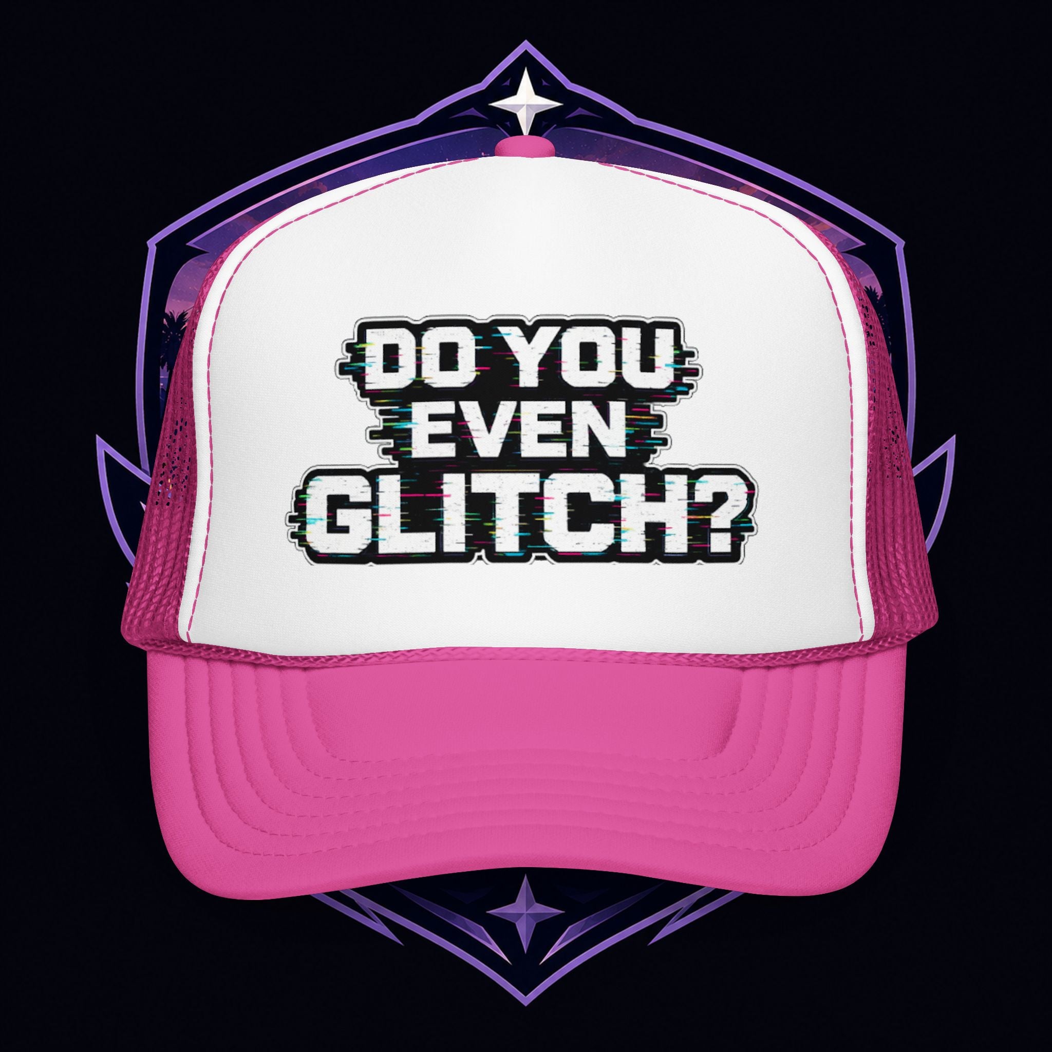 PG Lola's Do You Even Glitch? Foam Trucker Hat