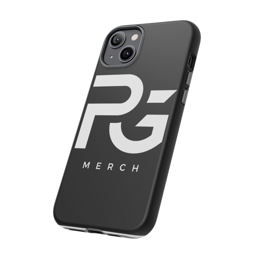 PG CUSTOMIZED RG Merch Tough Phone Case – Black Protective Phone Cover with Bold Logo