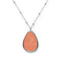 Custom Oval Pendant Necklace — Minimal Teardrop Locket Necklace