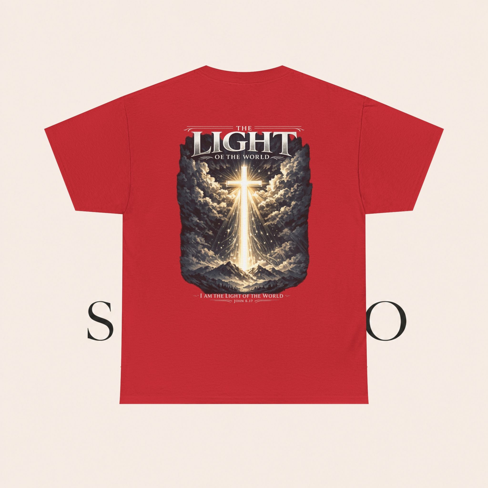 T‑Shirt — “The Light of the World” Graphic Tee (Christian Religious Design)