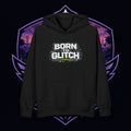 PG Lola's Born to Glitch Hoodie — Retro Glitch Gamer Pullover