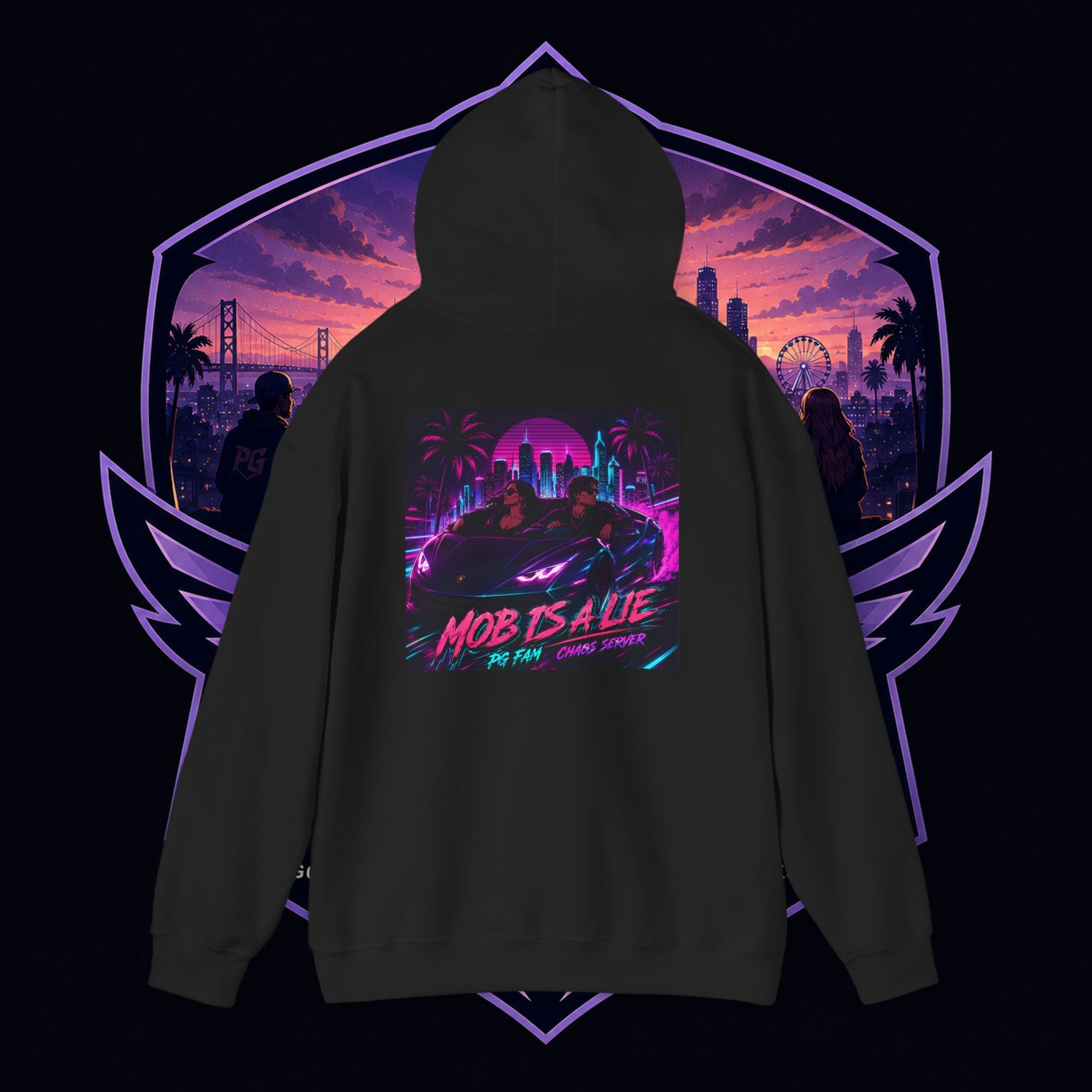 PG CHARLIE Mob Is a LIE Vaporwave Streetwear