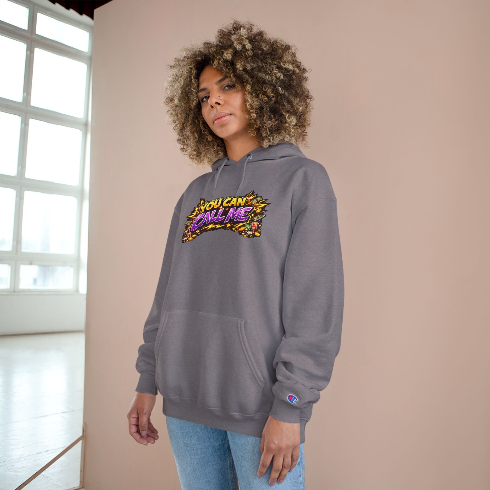 PG CHANCE Champion Hoodie - "You Can Call Me" Jackie Chance Graphic Hoodie