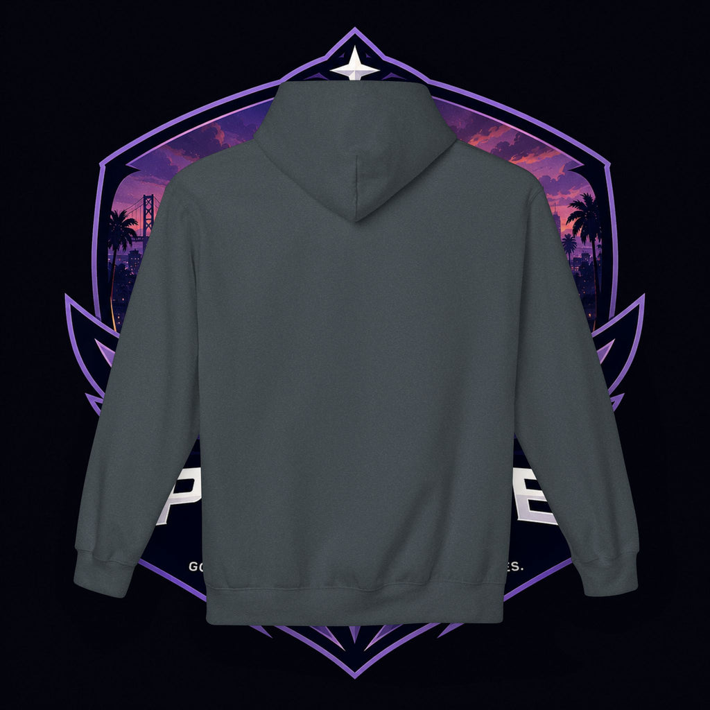 LDR inspired Retro '80s Vibes Hoodie — Neon Miami Movie Couple Design